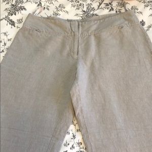 Eileen Fisher wise leg linen pants Medium